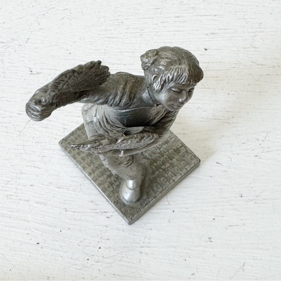 Vintage Chinese Fan Dancer Selangor Pewter - Picture 3 of 11